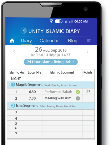 unity diary mobile app